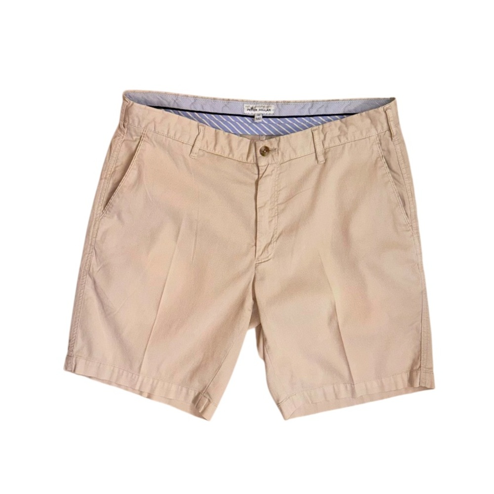 PETER MILLAR khaki Performance shorts men’s size 34
